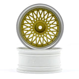 HPI Racing 120266 BBS RS Wheels Silver/Gold 26mm (6mm Offset)