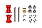 Tamiya Mini 4wd 95562 LW Double Alu Rollers 9-8mm - Red