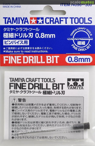 Tamiya Tools 74096 Fine Drill Bit (0.8mm)