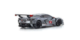 Kyosho Mini-Z 32356GMW Chevrolet Corvette C8.R Gunmetal/White MINI-Z RWD MR-04 readyset