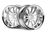 HPI Racing 3285 Work XSA 02c Wheel 26mm Chrome/White (9mm Offset)