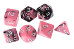 Pink Candy Swirl - 7pc Polyhedral Dice Set