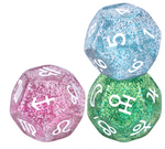 D12 3Piece Astrology Dice set -  Translucent Pastel