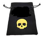Drawstring Dice Bag (Black/Skull)