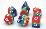 Rainbow - 7pc Polyhedral Dice Set