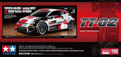 Tamiya RC 58716 1/10 TOYOTA GAZOO Racing WRT/GR YARIS Rally1 HYBRID (TT-02)