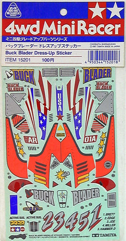 Tamiya Mini 4wd 15201 Back Blader Dress-Up Sticker