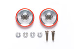 Tamiya Mini 4wd 95580 17mm Aluminum Ball Race Rollers with/Plastic Ring (Dish Red)