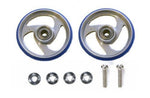 Tamiya Mini 4wd 15251 19MM Aluminum Roller w Plastic Ring Blue