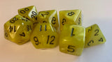 DnD Polyhedral Dice Set 7pcs - Yellow