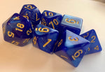 DnD polyhedral Dice Set 7pcs - Blue