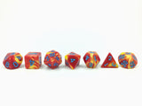 Peach Mango Swirl Ice Cream - 7pc Polyhedral Dice Set
