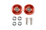 Tamiya Mini 4wd 95577 13mm Aluminum Ball-Race Rollers (Ringless/Red)