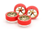Tamiya Mini 4wd 95505 Fully Cowled Mini 4WD 25th Anniversary Red Tires & Gold Plated Wheels