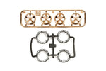 Tamiya Mini 4wd 95334 Low-Profile Tire & Copper Plated Wheel (5 spoke)