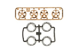 Tamiya Mini 4wd 95334 Low-Profile Tire & Copper Plated Wheel (5 spoke)