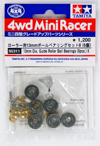 Tamiya Mini 4wd 95311 Guide Roller Ball Bearings 13mm Diameter (6pcs)