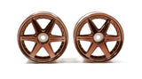 Boom Racing RC-  BRTR-5064.3 6 Spoke Bronze 1/10 Wheel (1 Pair)