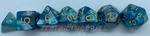 Polyhedral Dice set (7pcs) - Blue/GreyMarble