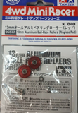 Tamiya Mini 4wd 95577 13mm Aluminum Ball-Race Rollers (Ringless/Red)