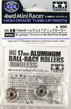 Tamiya Mini 4wd 95563 HG Lightweight 17mm Aluminum Ball-Race Rollers 