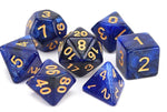 Blue/Black Galaxy - 7pc Polyhedral Dice Set