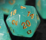 Green Opal  - 7pc Polyhedral Dice Set
