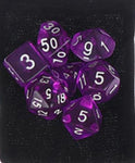 Purple Translucent - 7pc Polyhedral Dice Set