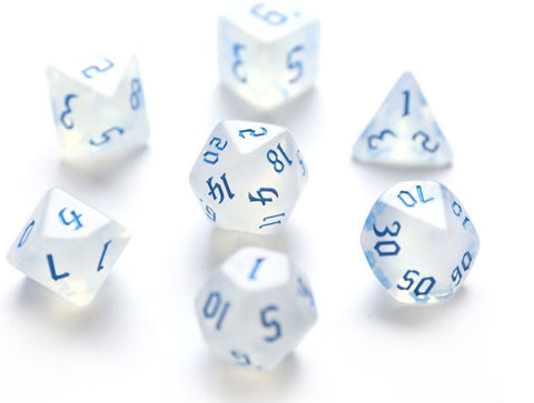 Iridescent Blue - 7pc Polyhedral Dice Set