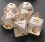 Iridescent Gold - 7pc Polyhedral Dice Set