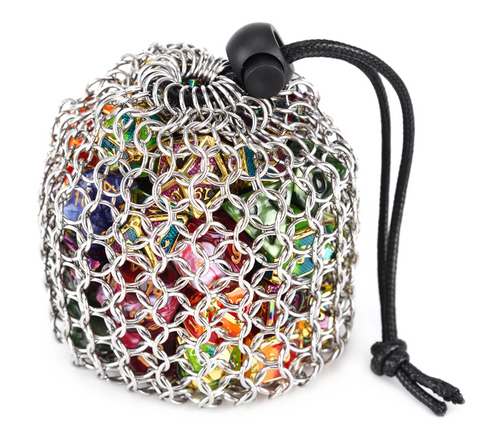 Chainmail Dice Bag (Silver)