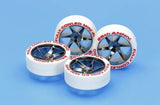 Tamiya Mini 4wd 95115 Fully Cowled 25th Anniv Wheel & Tire Set