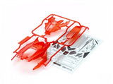 Tamiya Mini 4wd 95407 DCR-01 Body Parts Set (Clear Red)