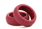 Tamiya Mini 4wd 95482 Low Friction Lrg.Dia Arched Tires (Maroon 2pcs)