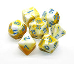 Lemon Swirl Ice Cream - 7pc Polyhedral Dice Set