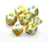 Lemon Swirl Ice Cream - 7pc Polyhedral Dice Set