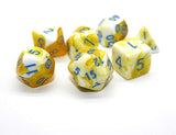 Lemon Swirl Ice Cream - 7pc Polyhedral Dice Set