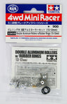Tamiya Mini 4wd 15418 Double Aluminum Rollers w/Rubber Rings (13-12mm)