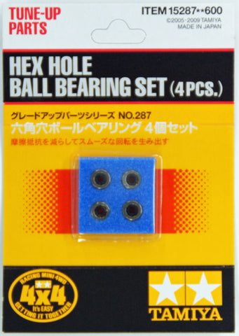 Tamiya Mini 4wd 15287 Hex Hole Ball Bearing Set (4pcs)