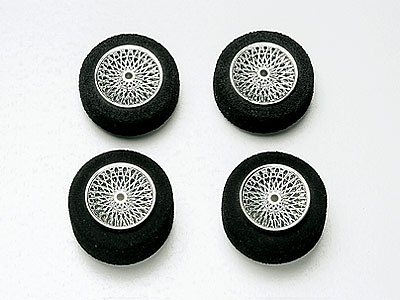 Tamiya Mini 4wd 15219 Small Diameter Plated Spoke Wheel Set w/Sponge Tire