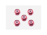 Tamiya Mini 4wd 15493 2mm Aluminium Locknut (Red 5pcs)