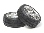 Tamiya RC 53955 OP.955 Metallic 5-Spoke Wheels w/Tire 2pcs