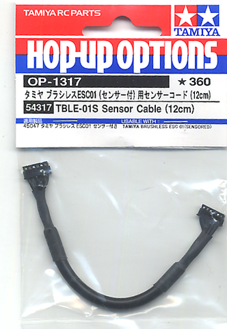 Tamiya RC 54317 OP.1317 TBLE-01S Sensor Cable (12cm)