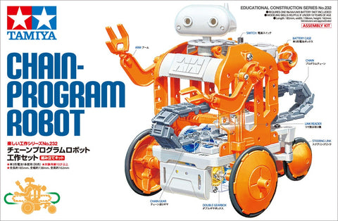 Tamiya Education 70232 Chain-Program Robot (Orange/White)