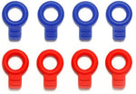Tamiya Mini 4wd 95393 Rubber Body Catches (Blue/Red)