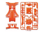 Tamiya Mini 4wd 95509 FM-A Fluorescent-Color Chassis Set (Orange)