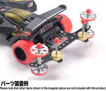 Tamiya Mini 4wd 95513 Aluminum Ball-Race Rollers (19mm, 6-Spokes) with Plastic Rings (Red)