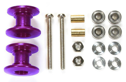 Tamiya Mini 4wd 95540 Lightweight Double Aluminum Rollers (13-12mm/Purple)